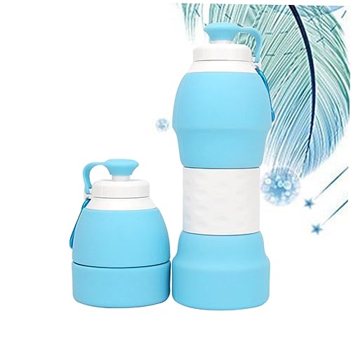 Bouteille eau pliable silicone pour éviter l'encombrement dans le sac