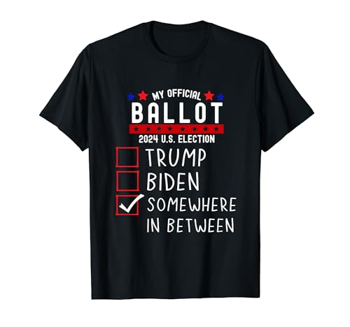 Funny Presidential Election 2024 Sign Vote Moderate Voters T-Shirt