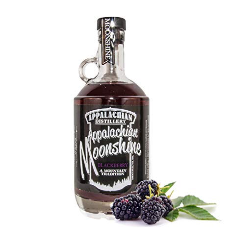 Appalachian Moonshine - Blackberry. 20% Vol. Echter handgefertigter Moonshine Whisky aus West Virginia - USA Cover