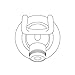 T&S Brass B-0104-A Wall Hook, 3/8" NPT Male Outlet, 3/8" NPT Female Inlet