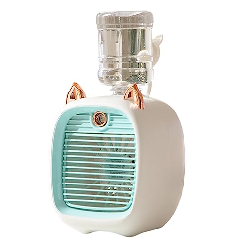 Fivetwofive Mini Ventilador de Aire Acondicionado PortáTil, Ventilador USB, Humidificador, 3 Velocidades, 2 Modos, Enfriador por PulverizacióN para Oficina, Hogar, Ventilador Fresco-B