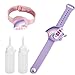 Produktbild Anyingkai 2PCS Desinfektion Armband,Desinfektionsarmband Hygiene,Desinfektionsarmband Kinder,Silikon Desinfektionsarmband,Flüssiger Armband-Händedesinfektionsspender