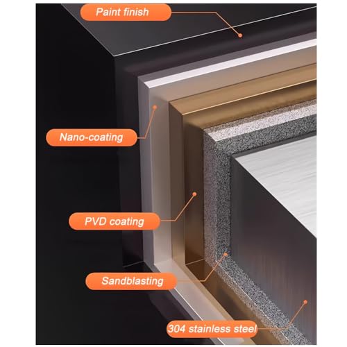 Étagère de douche en acier inoxydable avec LED intégrées, rangement mural moderne