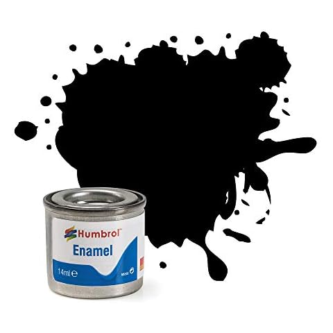 Humbrol AA0360 14ml No. 1 Tinlet Enamel Paint 33 (Black Matt) Cover