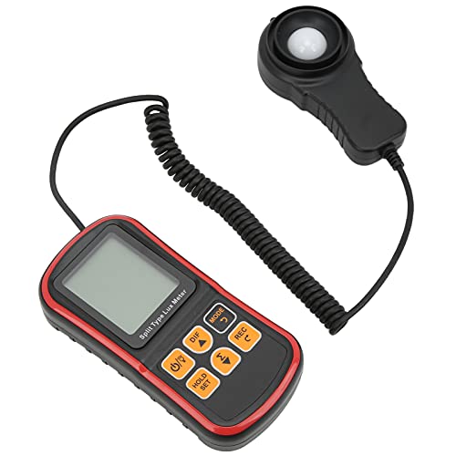 1030 Light Meter Split Digital Illuminance Meter with Temperature Measurement Range Up to 200,000LX for Light Measurement