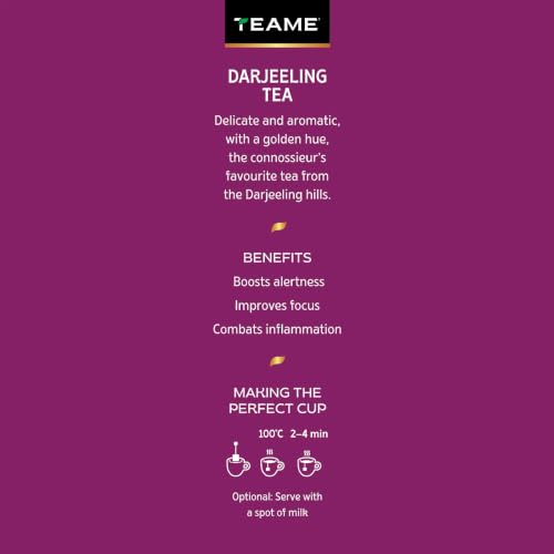 Image of TE-A-ME Darjeeling Tea - 25 Tea Bags (Pack of 4) | Black Tea Bags 100 pieces | Darjeeling Tea Bag