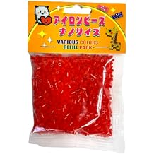 Solid Color Nano Iron Beads, Nano Iron Beads, 0.1 inch 2.6 mm, Small Beads, 22 Colors, Approx. 2000 Pieces, Single Item, Refill Pack #47 Red
