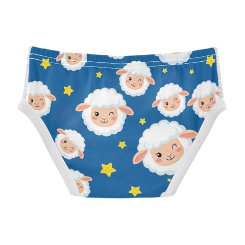 CHIFIGNO Cute Cartoon Sheep Blue Boys' Briefs Cotton Boys Underwear Soft Breathable Brief Underwear2