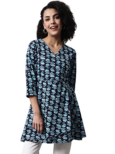 Image of feranoid Women Cotton Angrakha Kurti