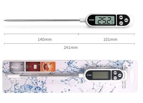 Meat Thermometer Digital Thermometer With Long Probe, Instant Read Cooking Thermometer, Meat Thermometer For Food, Meat, Oil, Milk, Wine, Bbq And Hot Water #TOP5
