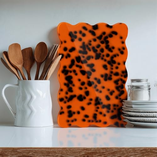Tabla de Cortar de Acrílico con Diseño de Carey — Tabla Versátil Reversible para Quesos, Charcutería, Postres y Fotografía, 32 x 22 cm miniatura 4