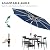 YITAHOME 10FT Patio Umbrella Push Button Tilt and Crank Adjustment Market Table Umbrella 8 Sturdy Ribs Aluminum Outdoor Umbrella UV Resistant for Garden, Deck, Backyard, Pool and Beach, Navy Blue
