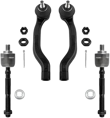 Front Inner & Outer Tie Rod End Kit For Honda Civic & Acura EL - Detroit Axle 10-Year Warranty, Part #ES3581 EV469