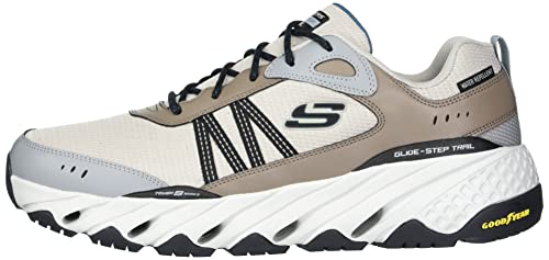 Skechers Men's Glide Step Trail Oxen Lace-Up Sneaker Oxford, Natural/Multi, 11.5 #TOP7