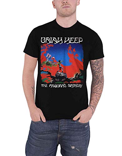 Uriah Heep The Magician's Birthday Homme T-Shirt Manches Courtes Noir M
