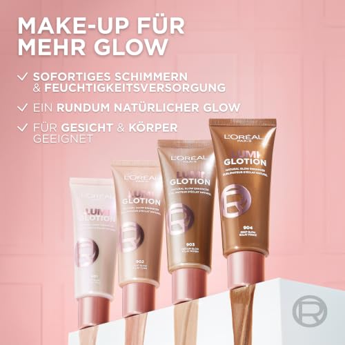 L'Oréal Paris Lumi Glotion, Natural Glow Make Up, Farbe 903 Med Glow, 40ml – Ansicht 3