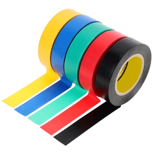 Ruban isolant électrique haute adhérence PVC de qualité industrielle résistant chaleur 10 pièces