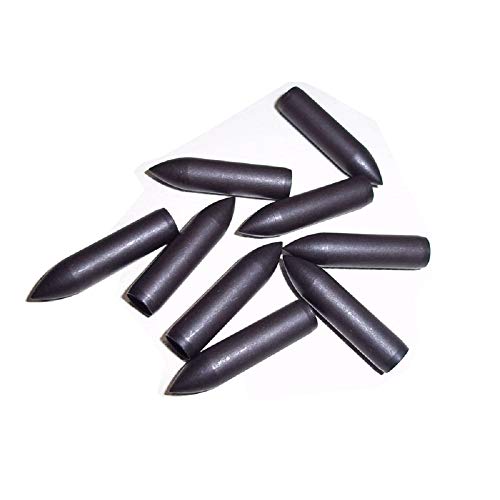Zshjgjr 24 Pcs Archery Arrowheads 50 Grain Glue On Arrow Points Id 6Mm Replacement Arrow Tips Hunting Shooting Broadheads For Wood Bamboo Fiberglass Arrows (Black) #TOP2