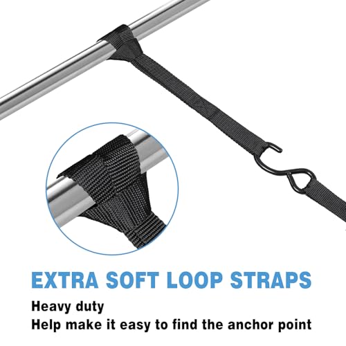 EXVITAL Tie Down Straps with Hook Cam Buckle Straps 1