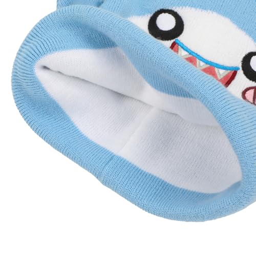 LankyBox Thicc Shark 2-Piece Cuff Beanie & Magic Gloves Set4