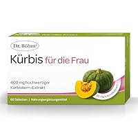 Dr. Böhm Kürbis für die Frau – hochkonzentrierter Kürbis‑Extrakt – pflanzliche Unterstützung für Frauen, gut verträglich – 60 Tabletten