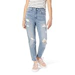 Juniors’ Ripped Distressed Mom Jeans www.denim.fit