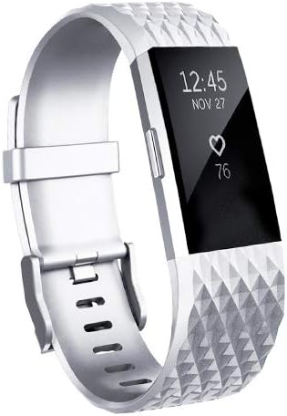 ZEROFIRE Bands Compatible for Fitbit Charge 2, Replacement Adjustable Sport Bands for Charge 2 Heart Rate Fitness Wristbands, Women Men, Small and Large