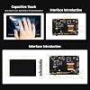 KLAYERS LUCKFOX DSI Display for Pi 5 / 4B / CM4 / CM3 Support 3D Printing، Capacitive Touch 800x480، Toughened Glass LCD Panel for Raspberry Pi 5