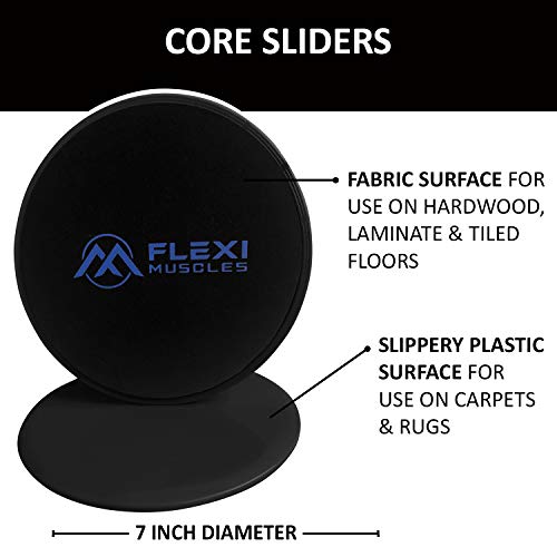 Core Sliders Dual Sided Sliding Discs for Use on All Floors. Our Core Sliders are ideal for Abs exercises, Yoga, Pilates and Home Workouts. - Image 3