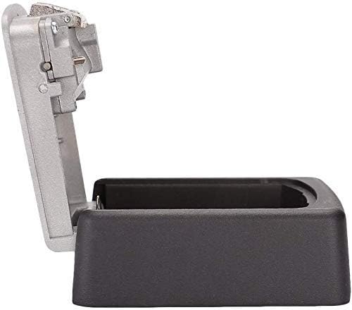 Tekmun Realtor Wall Mount Key Lock Box with 4-Digit Combination Made of Weather Resistant Steel for Indoors or Outdoors Holds up to 5 Keys
