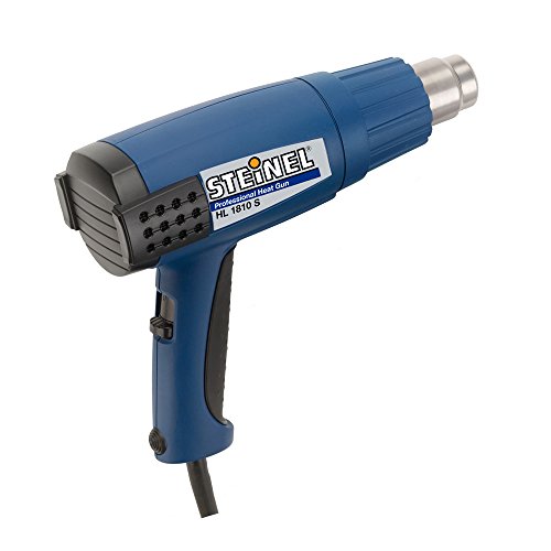 Steinel HL 1810 S General-Purpose Heat Gun, Three Stage Professional 120 V Hot Heat Tool with Duratherm™ Heating Element, 1400 W Hot Heat Blower with cool air stage, Non-slip soft stand and Industrial grade rubber power cord, 34820