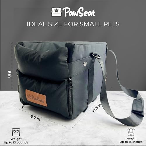Pawseat Assento De Carro Para Cães De Console Central Para Cães Pequenos E Filhotes De 5 A 13 Libras