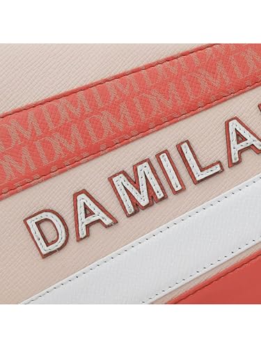 Image of Da Milano Women's Leather Shoulder Bag - Pink