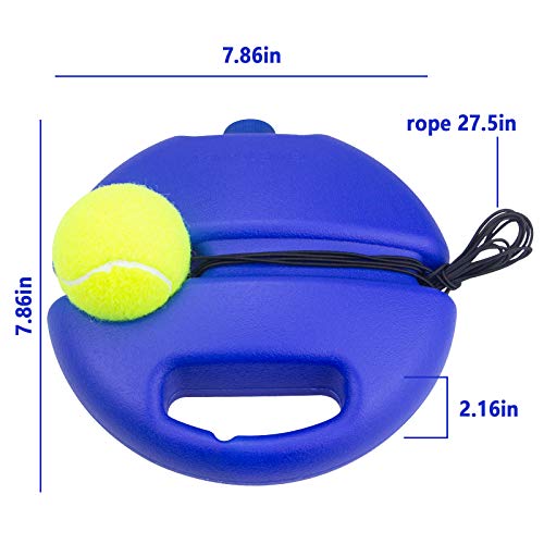 Image of Tennis Rebound Ball & Trainer Kit with 4 Balls & 4 Elastic Ropes for Beginners, Kids & Adults