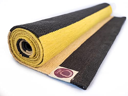 Tapis de yoga antidérapant écologique en coton bio tapis de sport ashtanga