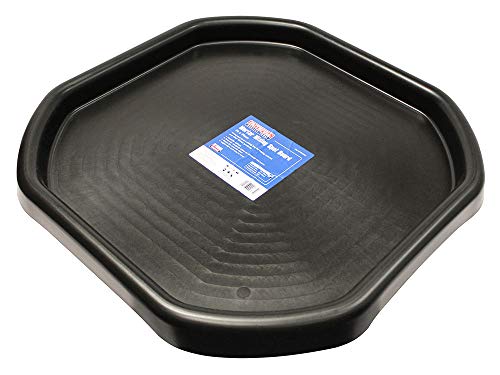 Faithfull Mini Mortar Mixing Spot Board, Builders Tray for Cement, Plaster or Concrete – 70cm x 70cm – Black