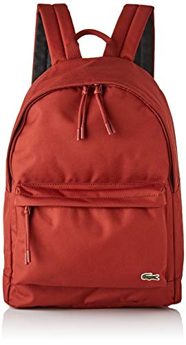 Lacoste: Nh2677ne  Mochilas Hombre  Rojo  Burnt Henna   13x42x30.5 cm  W