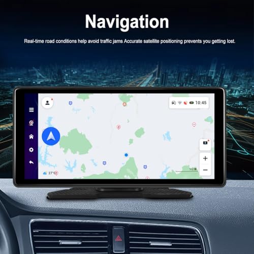 Monitor de coche Android de 10,36" 4+64GB con Android Auto y reproductor multimedia 5
