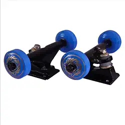 Truck Para Skate (par) Com Roda Rolamentos E Parafusos