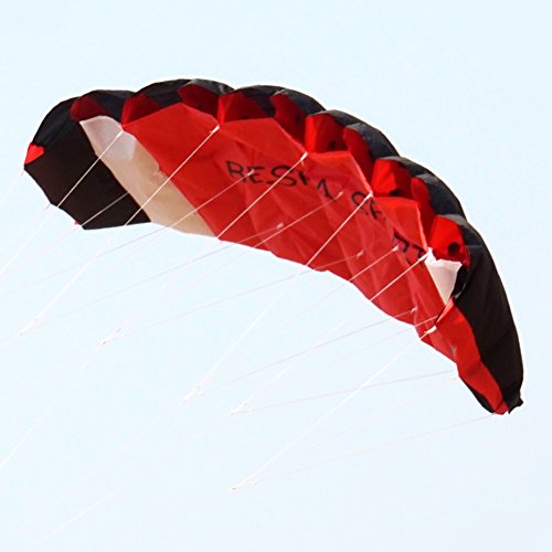 Besra Huge 74Inch Dual Line Parachute Stunt Kite With Flying Tools 1.9M Power Parafoil Kitesurfing Training Kites Outdoor Fun Sports (Red) #TOP5