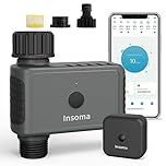 WiFi Hose Timer 1 Zone, Smart Voice/APP-Controlled Sprinkler Timer with Auto/Manual/Rain Delay Modes for Garden/Lawn, Works with Alexa & Google Assistant, IP55 Waterproof & Easy Set Up (2.4GHz WiFi)