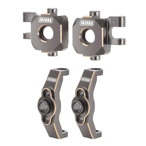 INJORA Ottone Ruote Girevoli C-Hub e Sterzo Kit