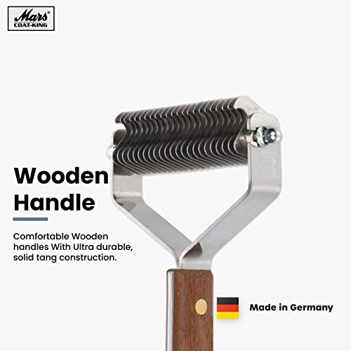 image for Mars Coat King Double Wide Dematting Undercoat Grooming Rake Stripper 