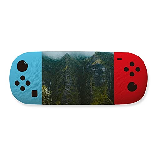 Étui lunettes de jeu antichoc Jungle Valley motif falaise et brume de forêt