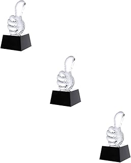 Unomor 3 pcs Party Trophy Crystal Award Trophy Crystal Prize Sports Award Trophy Award Ceremony Trophy The