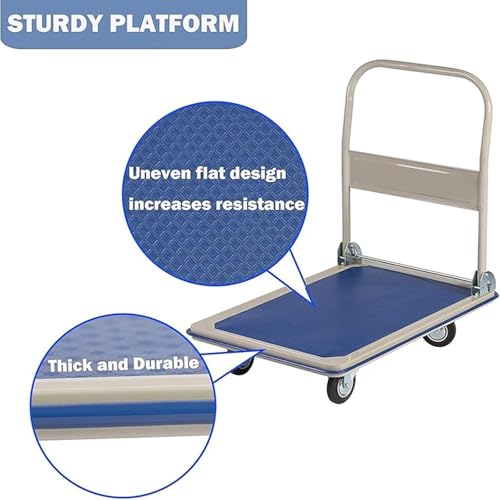Carretilla plegable de mano resistente para oficina miniatura 7
