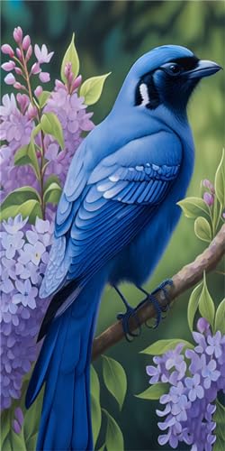 Broderie diamant oiseau contre le stress grand format 180x90cm kit de peinture diamant adulte 5D