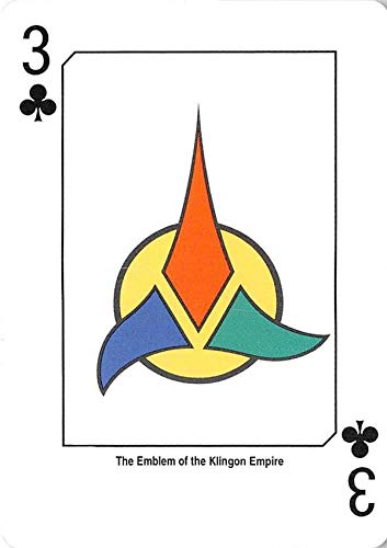 Klingon Empire Logo trading card Star Trek Next Generation 1992 gaming #3C