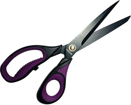 Titanyum Terzi Makas  Ortopedik Silikon Sapl  26cm Profesyonel Makas Bak r Pimli