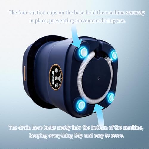 Image of Portable Washing Machine, 16L Mini Washing Machine With Spin Basket, Small Portable Washer Machine Suitable for Underwear Small Clothes Dryer Deep Cleaning D3